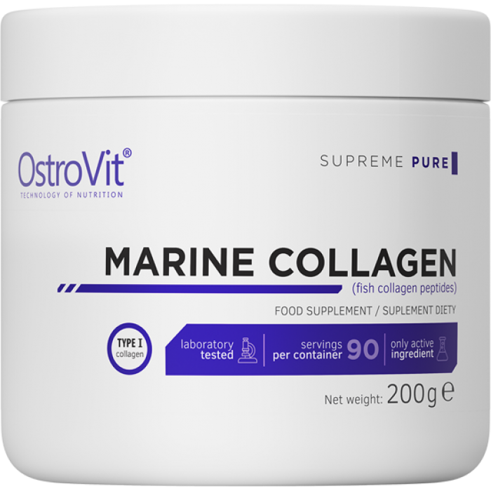 OstroVit Marine Collagen / Hydrolyzed Fish Collagen Powder 200 грама